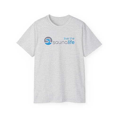 SaunaLife T-Shirt Premium Graphic Tee, 100% Cotton, Gray - image 3