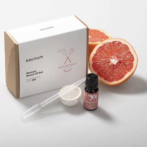 Saunum Aroma Oil Set Grapefruit Aroma Oil with Reservoir, 10 mL
