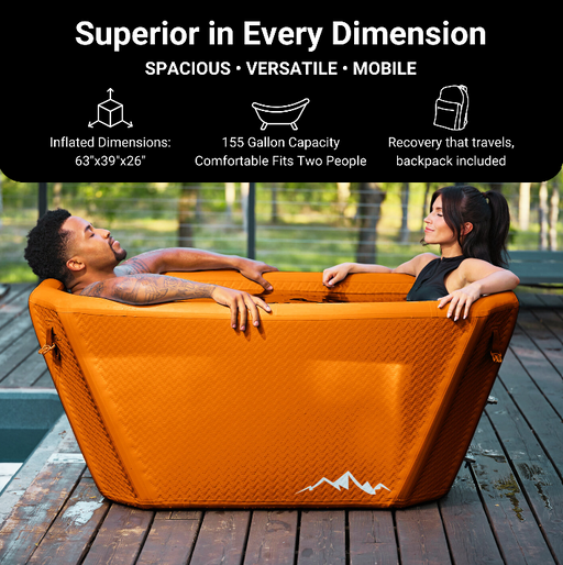 Icebound Essentials The Big Tex Endurance Plunge Tub — interior insulation