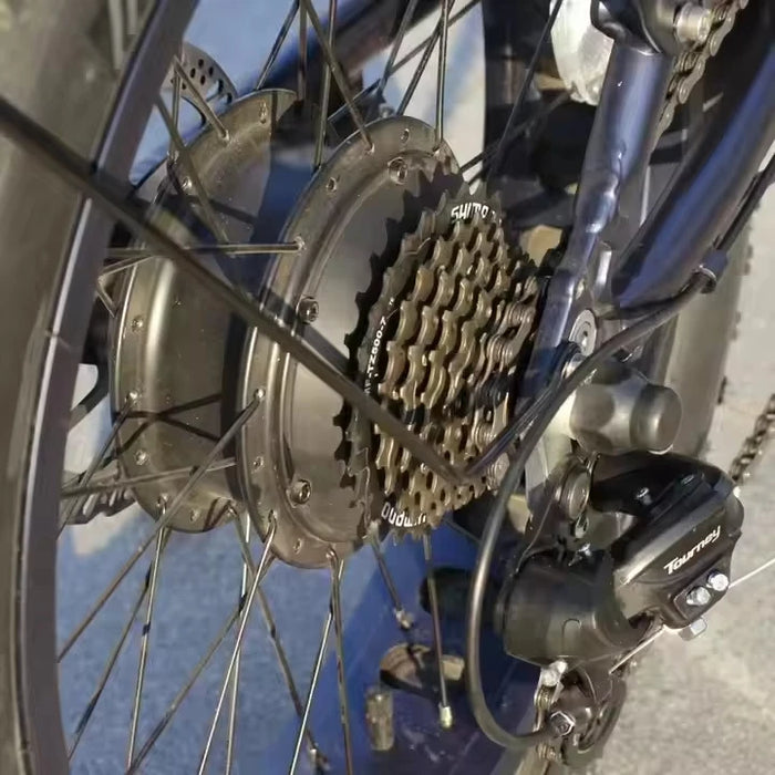 Core Electric Bike High Power Two Wheel Drive Dual 500w Motor Electric Folding Bike with 20x4.0 inch Fat Tires And Lithium Battery