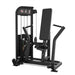 Muscle D Fitness Excel Seated Chest Press - Selectorized Bench Press - Gas Shock Assisted Seat Adjustment — front view