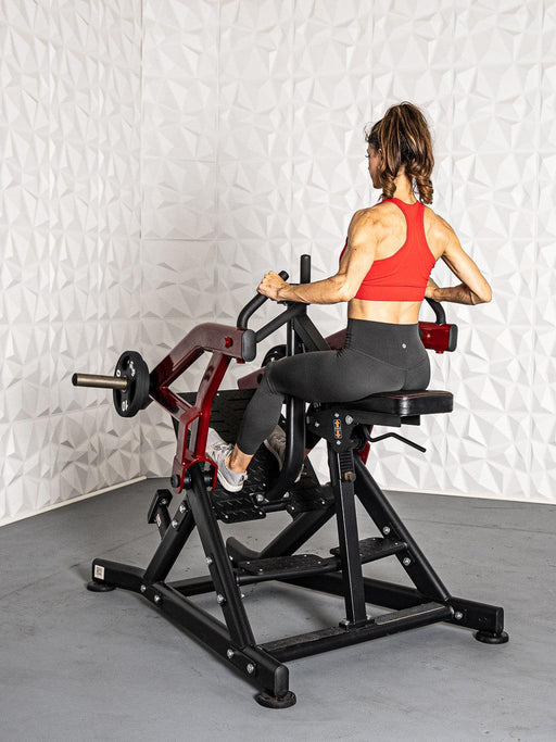 Muscle D Fitness Pro Strength Seated Row - Commercial Grade - Plate Loaded - Iso-Lateral Training — weight load capacity