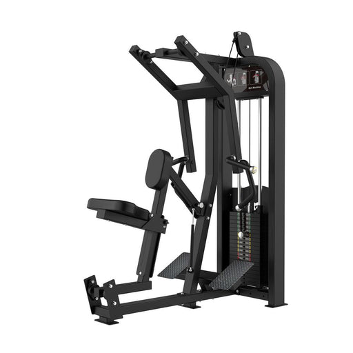 Muscle D Fitness Excel Seated Row - Selectorized Back Row - Gas Shock Assisted Adjustments — front view