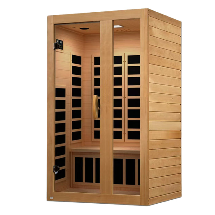 Dynamic Serena low EMF sauna interior seating view
