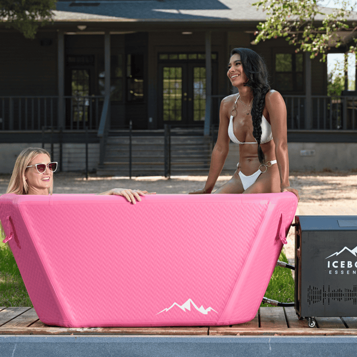 Icebound Essentials Pink Endurance Plunge + Chiller — in-use view