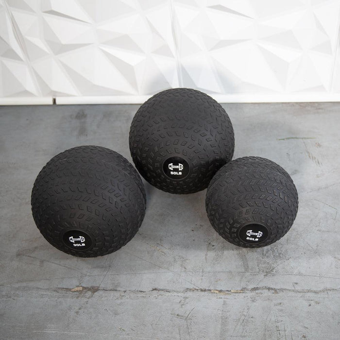 Muscle D Slam Ball - Muscle D Fitness - Tire Track Design - Thick Outer Shell