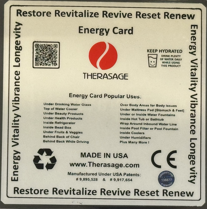 Therasage TheraVibe 6x6 Energy Card, view 5 of 5