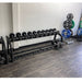 Muscle D Fitness Sweet 2-Tier Dumbbell Rack — front view