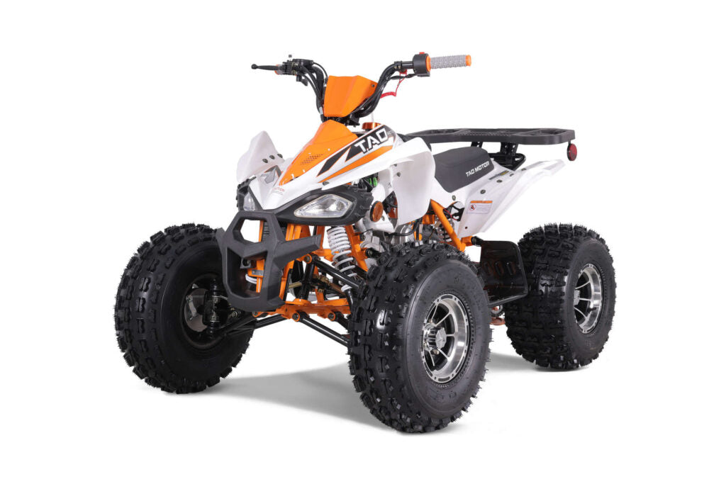 Tao Motor Cheetah Platinum, Youth ATV, 120cc, Chrome Rims, Automatic Trans with Reverse, Race Inspired Suspension, Chrome Rims, Powder Coated Color Matched Suspension