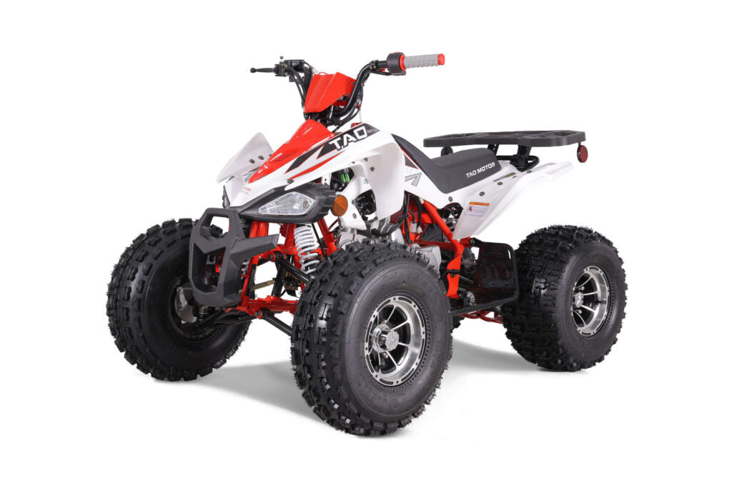 Tao Motor Cheetah Platinum, Youth ATV, 120cc, Chrome Rims, Automatic Trans with Reverse, Race Inspired Suspension, Chrome Rims, Powder Coated Color Matched Suspension