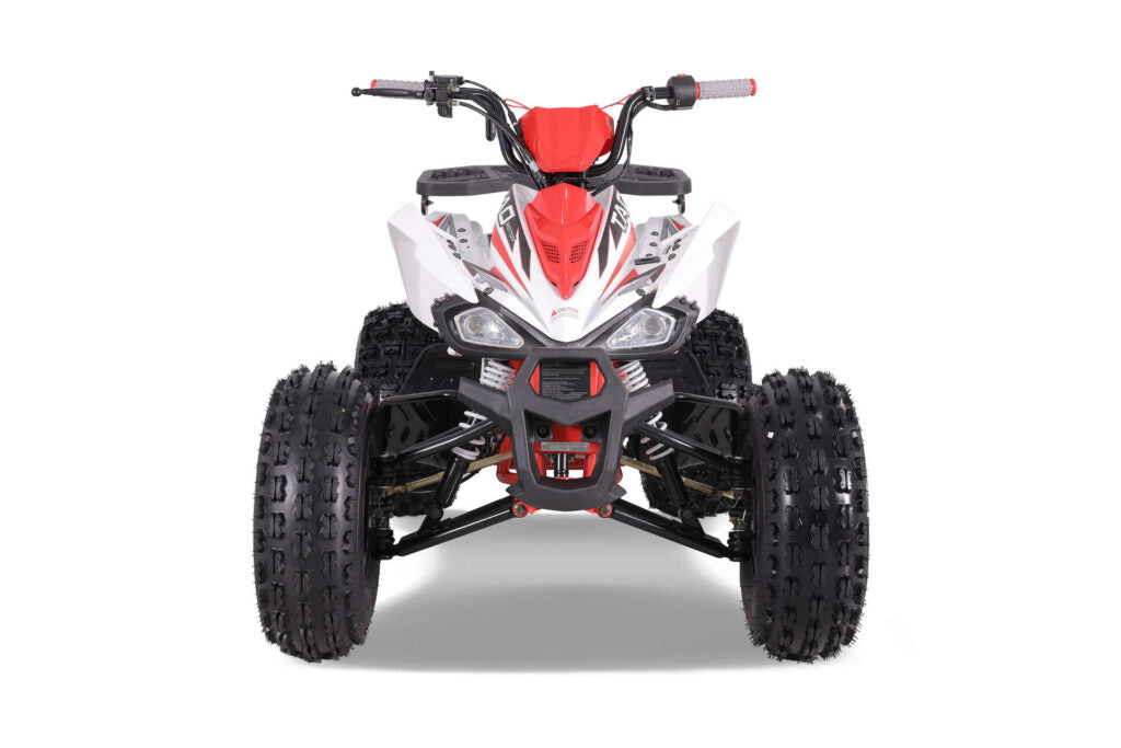 Tao Motor Cheetah Platinum, Youth ATV, 120cc, Chrome Rims, Automatic Trans with Reverse, Race Inspired Suspension, Chrome Rims, Powder Coated Color Matched Suspension