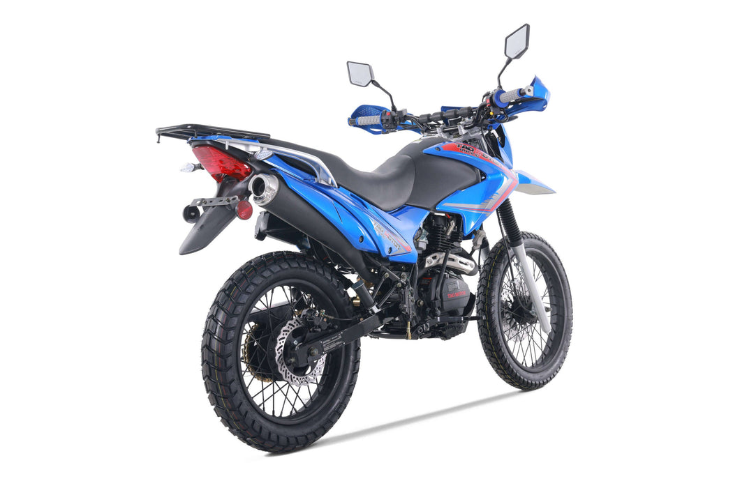 Tao Motor Dual Sport TBR7D, 250 5 speed manual, Electric Start, USB Charger