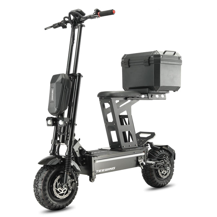 Teewing ComfortCruiser Electric Scooter Seat with Key Lock Tailbox f view 4