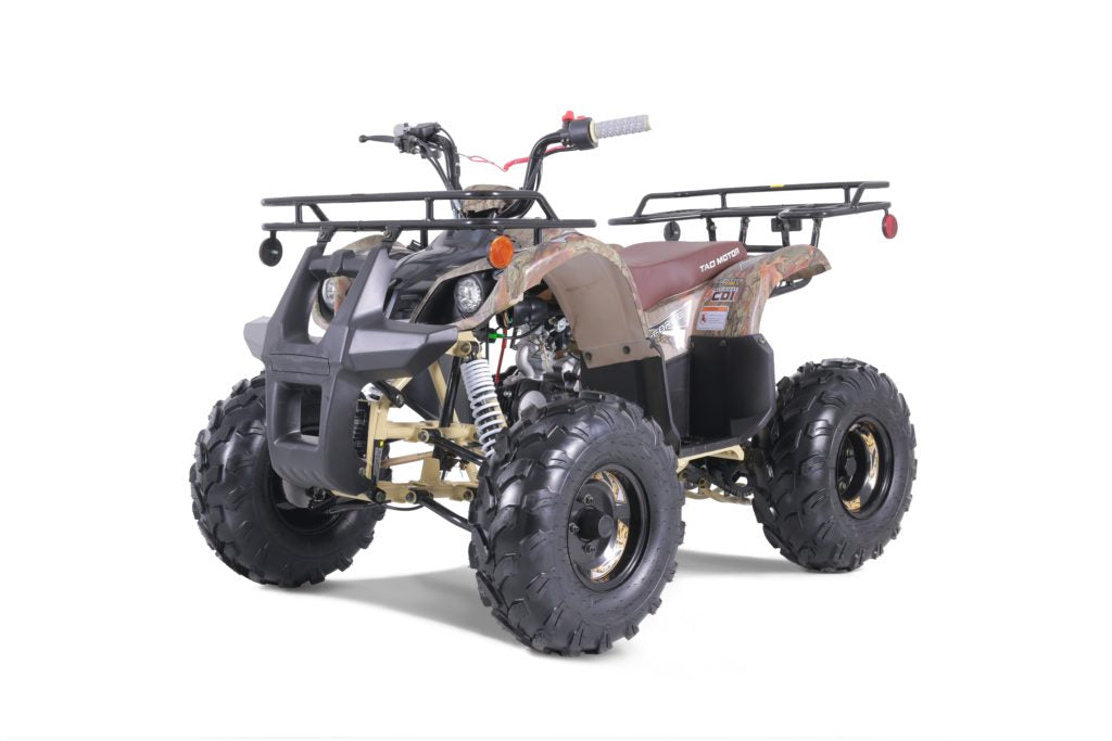 Tao Motor T Force T125, Mid Size ATV, Adjustable Shocks,  Electric Start,  Remote Engine Kill, 107 cc, Larger Sprocket, Automatic with Reverse