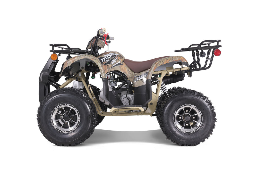Tao Motor T Force Platinum DLX Chrome Rims, Adjustable Shocks, High Performance Ignition, Ignition Kill, Larger Frame, Speed Limiter, Automatic Transmission. Off road only. CA Legal