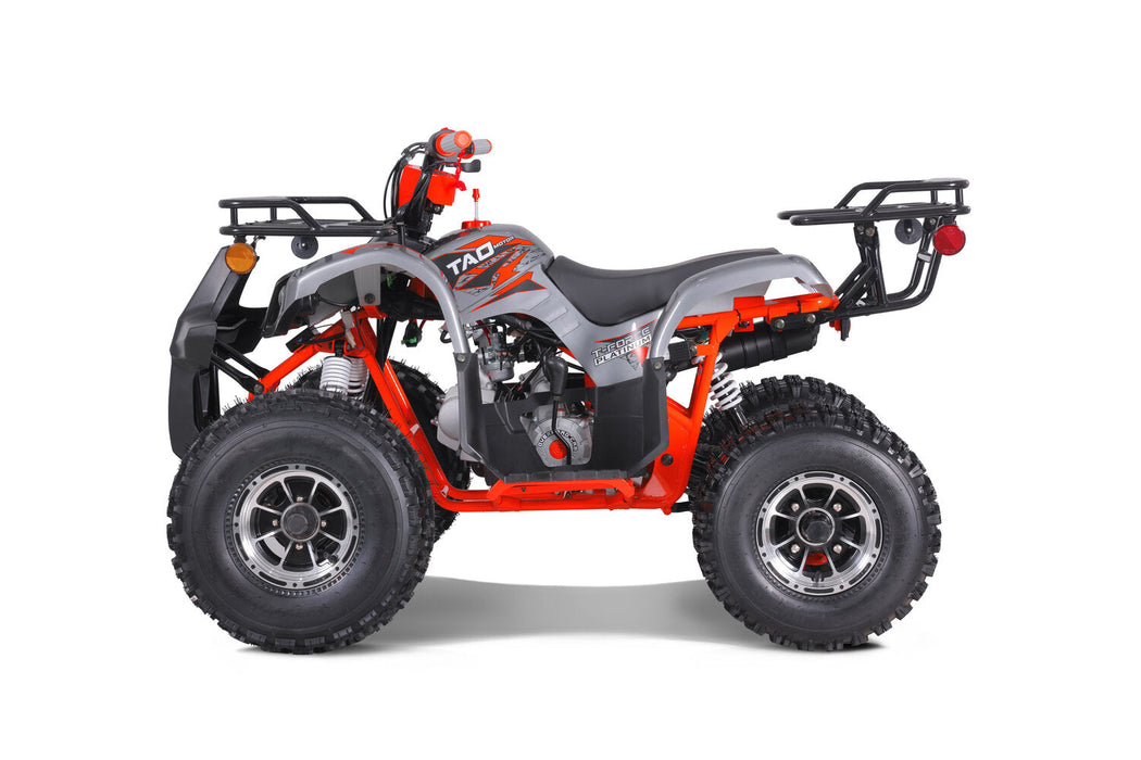Tao Motor T Force Platinum DLX Chrome Rims, Adjustable Shocks, High Performance Ignition, Ignition Kill, Larger Frame, Speed Limiter, Automatic Transmission. Off road only. CA Legal
