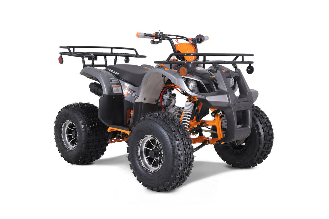 Tao Motor T Force Platinum DLX Chrome Rims, Adjustable Shocks, High Performance Ignition, Ignition Kill, Larger Frame, Speed Limiter, Automatic Transmission. Off road only. CA Legal