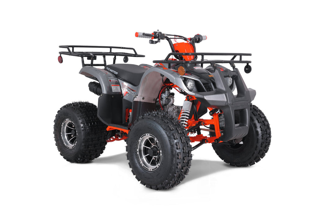 Tao Motor T Force Platinum DLX Chrome Rims, Adjustable Shocks, High Performance Ignition, Ignition Kill, Larger Frame, Speed Limiter, Automatic Transmission. Off road only. CA Legal