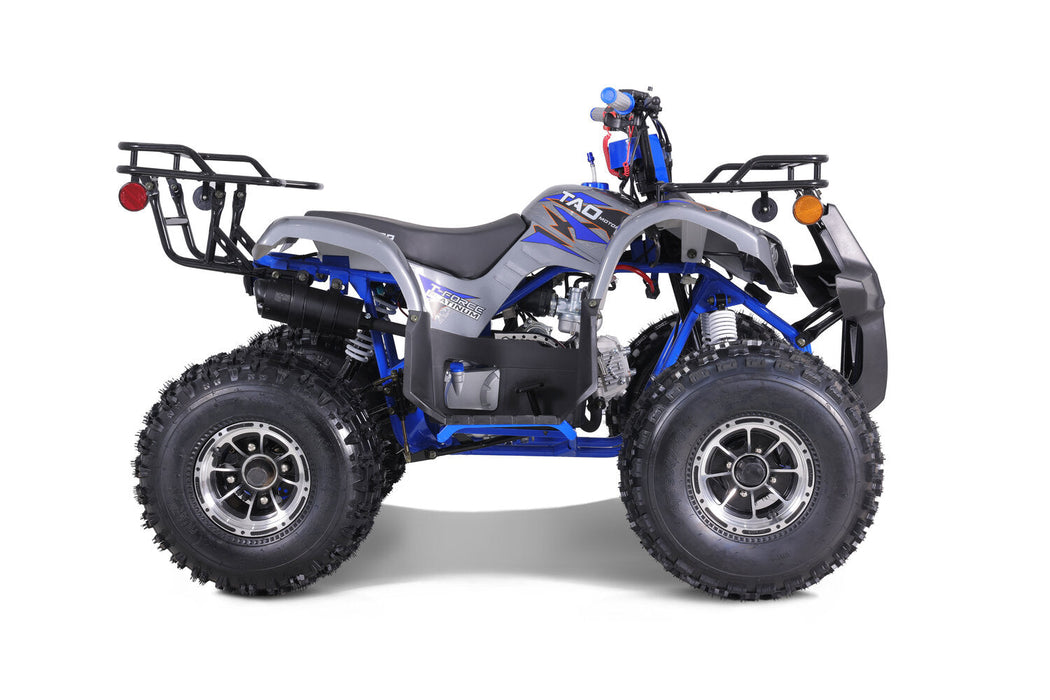 Tao Motor T Force Platinum DLX Chrome Rims, Adjustable Shocks, High Performance Ignition, Ignition Kill, Larger Frame, Speed Limiter, Automatic Transmission. Off road only. CA Legal