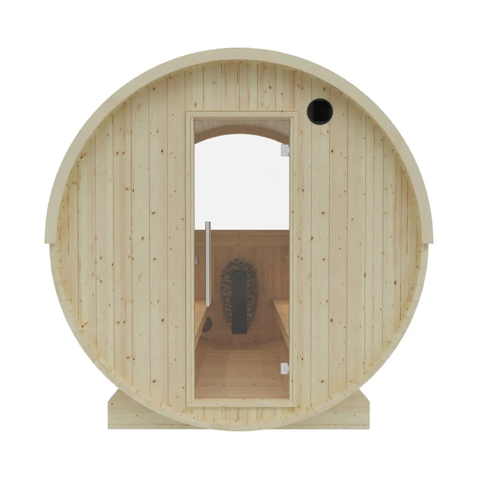Finnish Sauna Builders Tampere Finnish Barrel Sauna with WiFi Heater - Finnish Sauna Builders — additional view 16