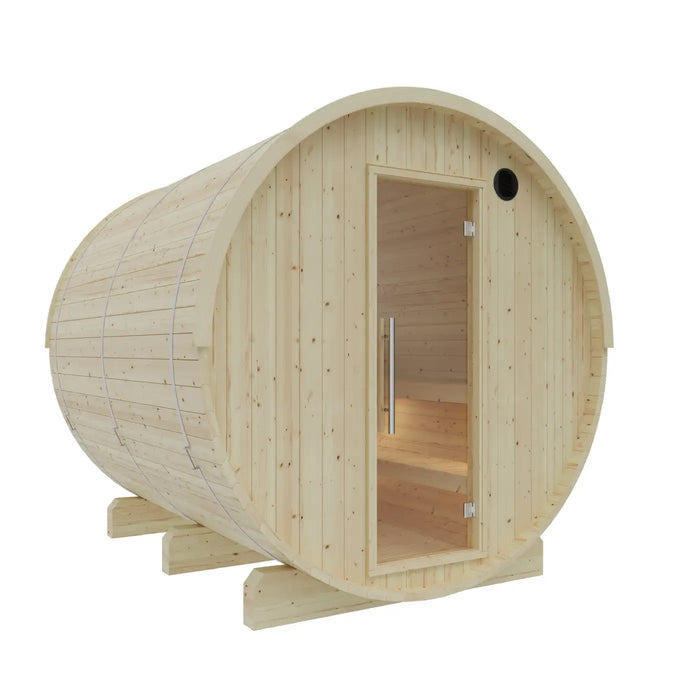 Finnish Sauna Builders Tampere Finnish Barrel Sauna with WiFi Heater - Finnish Sauna Builders — additional view 10
