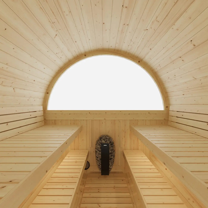 Finnish Sauna Builders Tampere Finnish Barrel Sauna with WiFi Heater - Finnish Sauna Builders — additional view 9