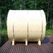 Finnish Sauna Builders Tampere Finnish Barrel Sauna with WiFi Heater - Finnish Sauna Builders — glass door detail