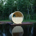 Finnish Sauna Builders Tampere Finnish Barrel Sauna with WiFi Heater - Finnish Sauna Builders — interior lighting