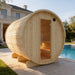 Finnish Sauna Builders Tampere Finnish Barrel Sauna with WiFi Heater - Finnish Sauna Builders — heater and controls