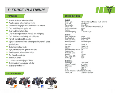 Tao Motor Tforce Platinum Tao_ind_productbrochure_TFORCE_platinum_final_inside