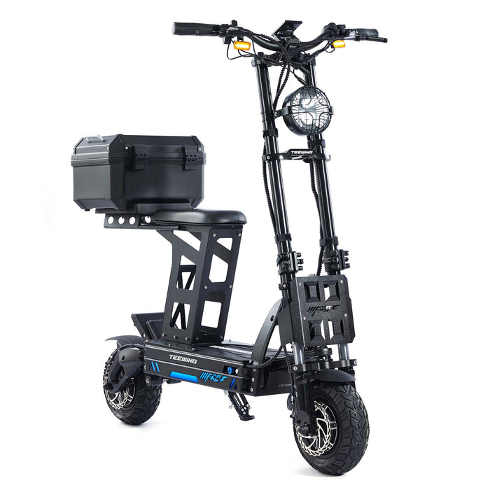 Teewing ComfortCruiser Electric Scooter Seat with Key Lock Tailbox f view 3