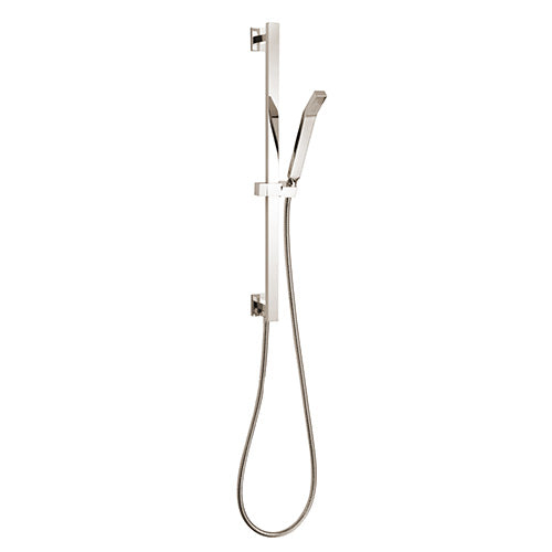 ThermaSol Square Hand Shower Kit Shower Rail w/Hose and Wand, Square - image 3