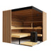 ThermaSol Aalto Sauna Cabin Indoor Sauna Kit, Semi-Panoramic Glass