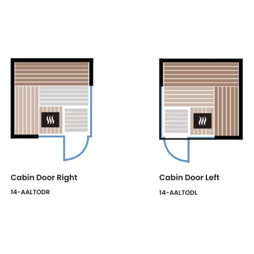 ThermaSol Aalto Sauna Cabin Indoor Sauna Kit, Semi-Panoramic Glass - image 6