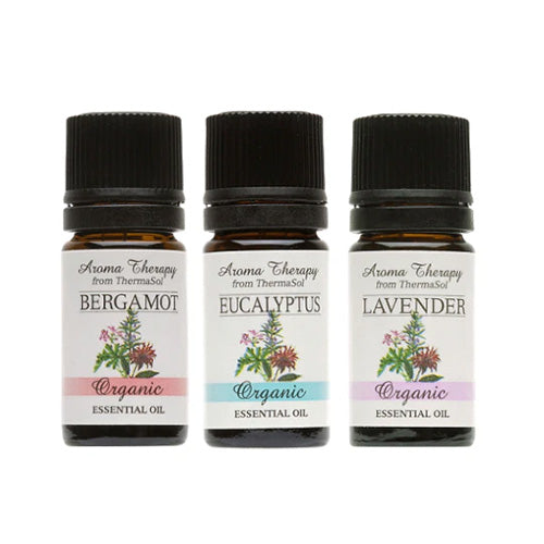 ThermaSol Essential Oils 3 Pack Aromatherapy, 100% Organic, 5ml