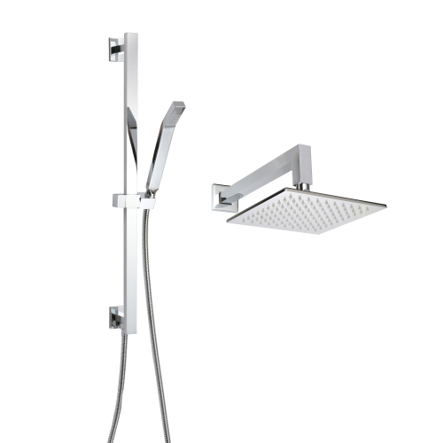 ThermaSol Square Essential Shower Package Shower Package w/ Rain