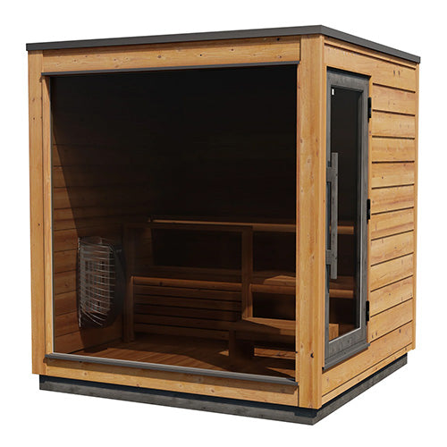 ThermaSol Nordic Dawn Sauna Cabin Fully Assembled Outdoor Sauna