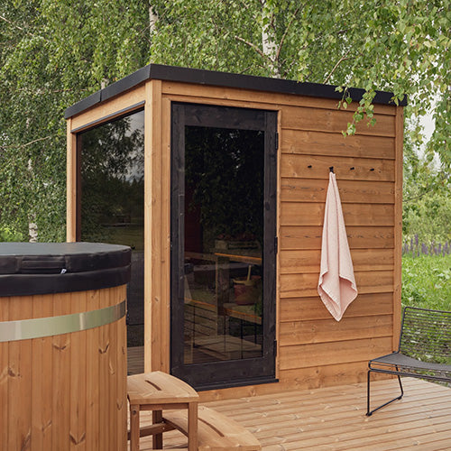 ThermaSol Nordic Dawn Sauna Cabin Fully Assembled Outdoor Sauna - image 2