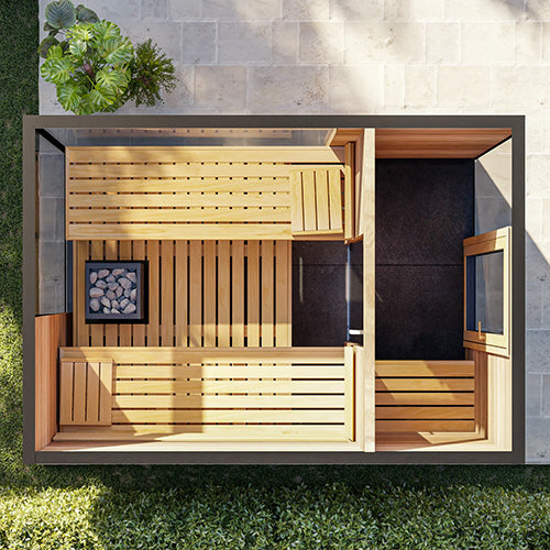 ThermaSol Ombra Sauna Cabin Fully Assembled Outdoor Sauna - image 4