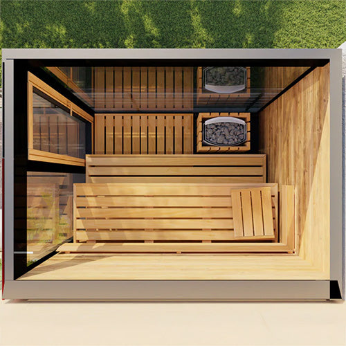 ThermaSol Vera Sauna Cabin Fully Assembled Outdoor Sauna - image 5