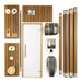 Finnish Sauna Builders Custom Indoor Sauna Room - 7' x 9' x 8' - Finnish Sauna Builders — interior bench layout
