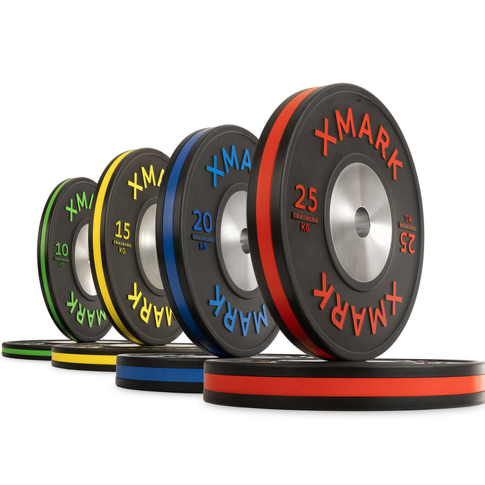 XMARK Striped Premium IWF Training Bumper Plates (KG) Pairs and Sets — additional view 9