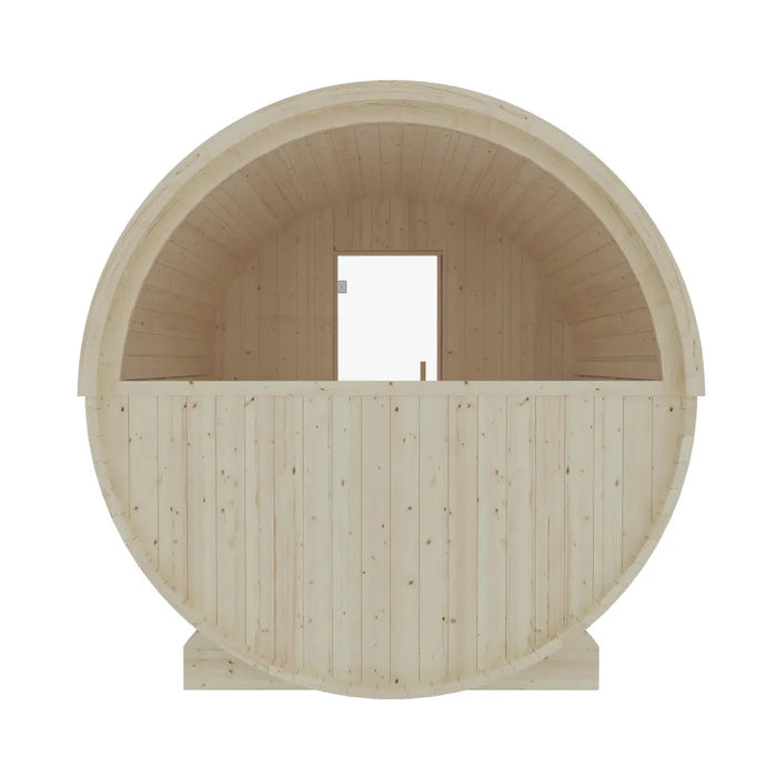 Finnish Sauna Builders Turku Finnish Barrel Sauna with Terrace and WiFi Heater - Finnish Sauna Builders — additional view 12