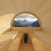 Finnish Sauna Builders Turku Finnish Barrel Sauna with Terrace and WiFi Heater - Finnish Sauna Builders — rear panel