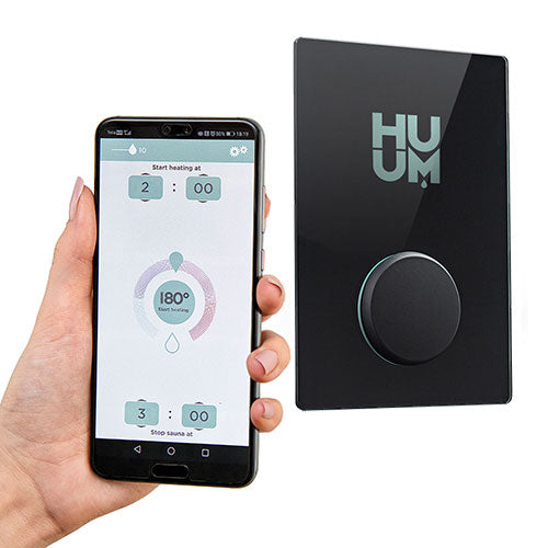 HUUM UKU Glass Sauna Heater Control with Wi-Fi, Digital On/Off, Time
