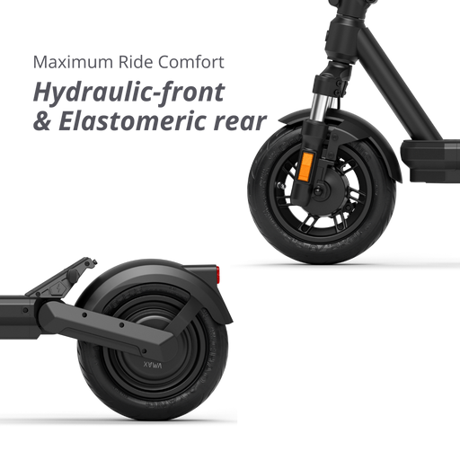 VMAX Mobility Inc NEW VX2 Gear - VMAX Electric Scooter — front with headlight