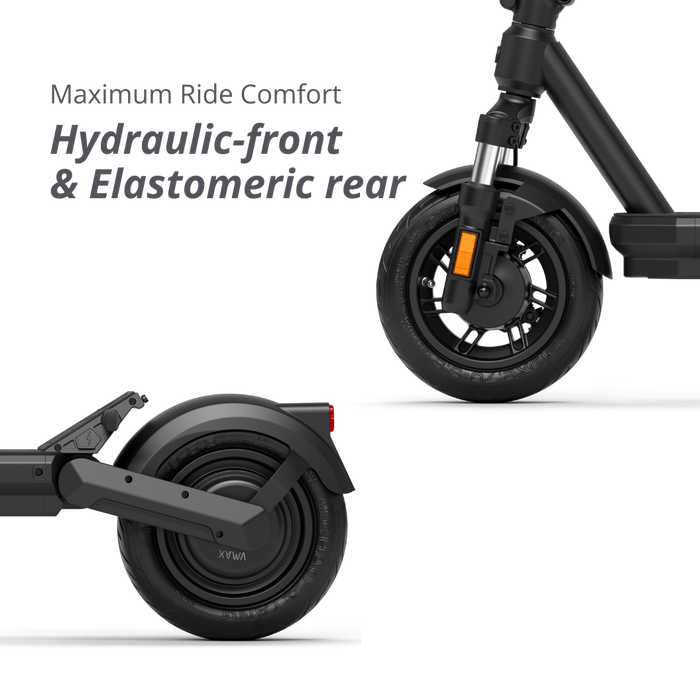 VMAX Mobility Inc NEW VX2 Gear - VMAX Electric Scooter — front with headlight