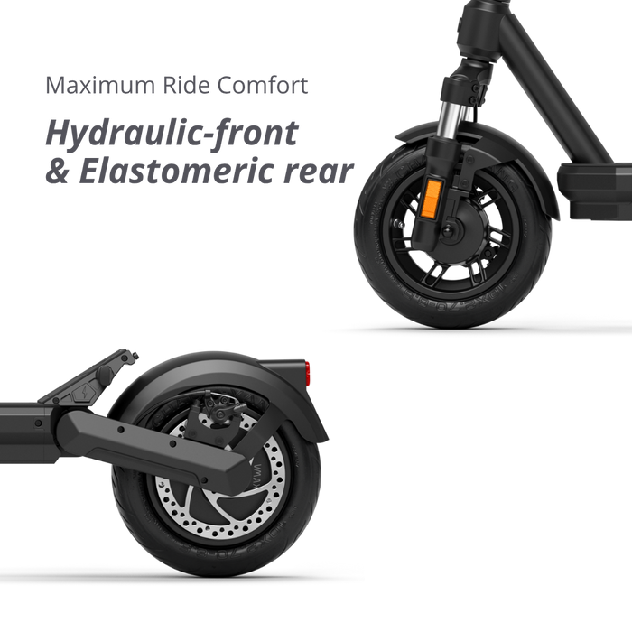 VMAX Mobility Inc NEW VX2 Hub - VMAX Electric Scooter — front with headlight