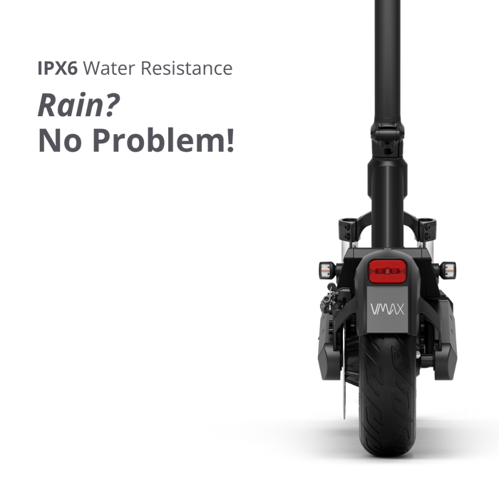 VMAX Mobility Inc NEW VX2 Hub - VMAX Electric Scooter — folded for transport