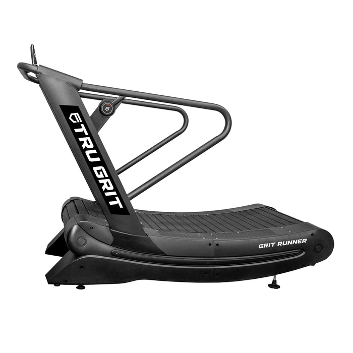 Grit Runner non-motorized curved treadmill side view
